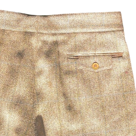 Zanella Pure Wool Pants,32, Brown & Multicolor Threading. - Picture 7 of 12